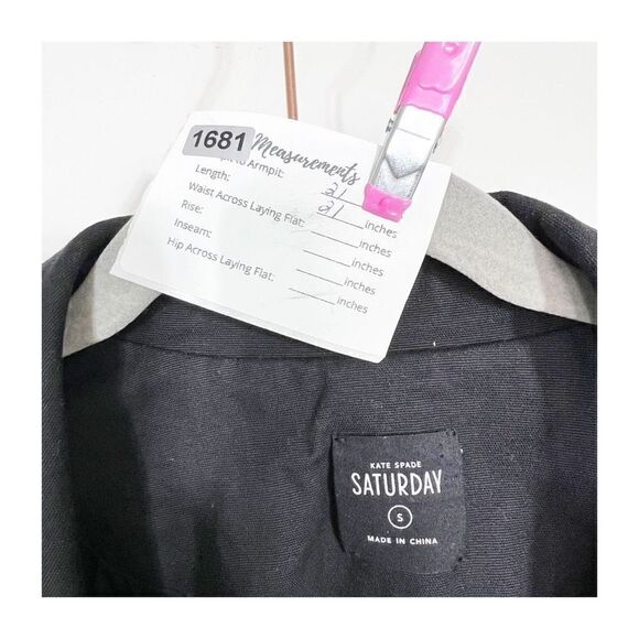 Kate Spade Saturday Black Moto Style Jacket Women's Size Small - Picture 2 of 6